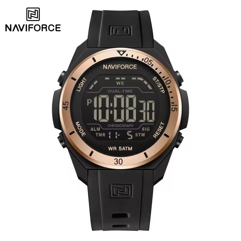 NAVIFORCE 7138 Outdoor Sports Men's Digital Watch Fashion Sports Alarm Clock Stopwatch Casual Wristwatch Date LED Display Reloj