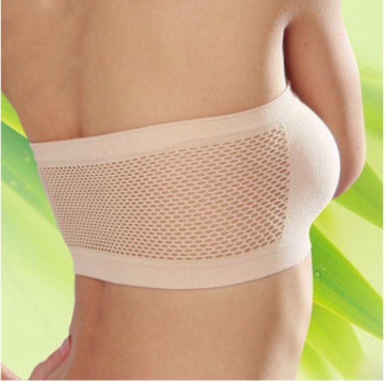 Dámský tubusový top bez ramínek Bandeau podprsenka Spodní prádlo Dámské Bralette Bezešvé topy bez ramínek Podprsenky s dutým zavinutým hrudníkem