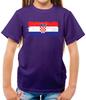Croatia Grunge Style Flag - Kids T-Shirt - Croatian Country Travel Zagreb