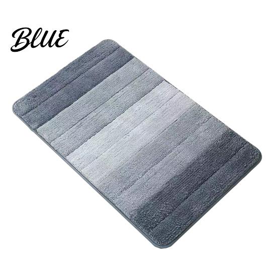 Washable Plush Floor Mat Water-absorbent Rug Quick Color Bathroom Mat Gradient Dry Absorbent Rug Anti-Slip