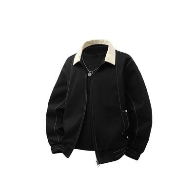 Men's Loose Oversized Casual Lapel Jacket with Workwear Jacket
