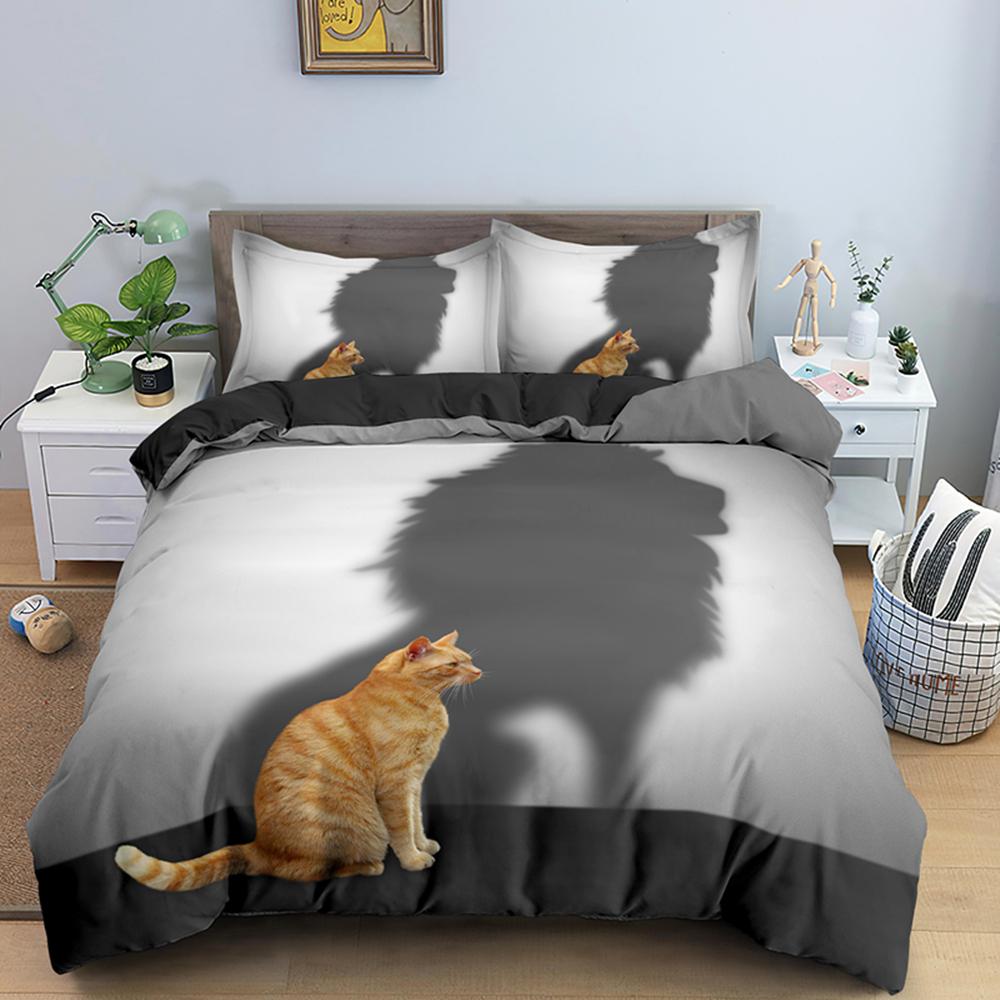 3D Lion Print King Bedding Set Custom Animal Adult Kids Queen Duvet Covers Comforter/Quilt/Blanket Cover Sets With Pillowcase
