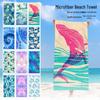 Customizable Quick-Dry Microfiber Beach Towel - Water-Absorbent & Sun Protection for Adults