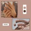 Gradient Gray European & American Fashion Ballet False Nails - Detachable, Wearable, Versatile