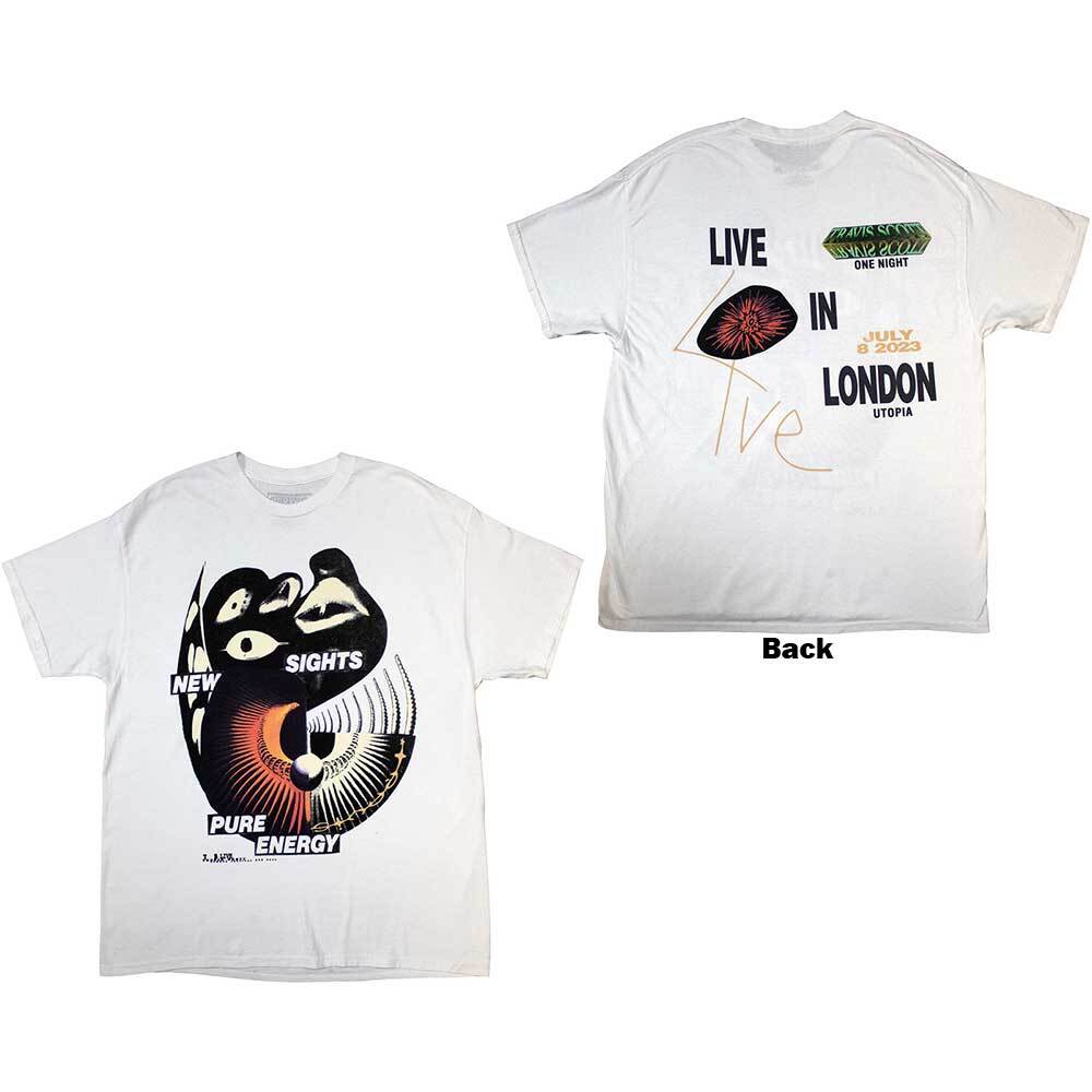 Travis Scott Summer Run 2023 London T-Shirt White New Unisex T-Shirt XL