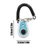Dog Training Clicker Pet Cat Dog Click Trainer Easy To Use for Cat Puppy Birds Horses Aid Adjustable Wrist Strap Sound Key Chain