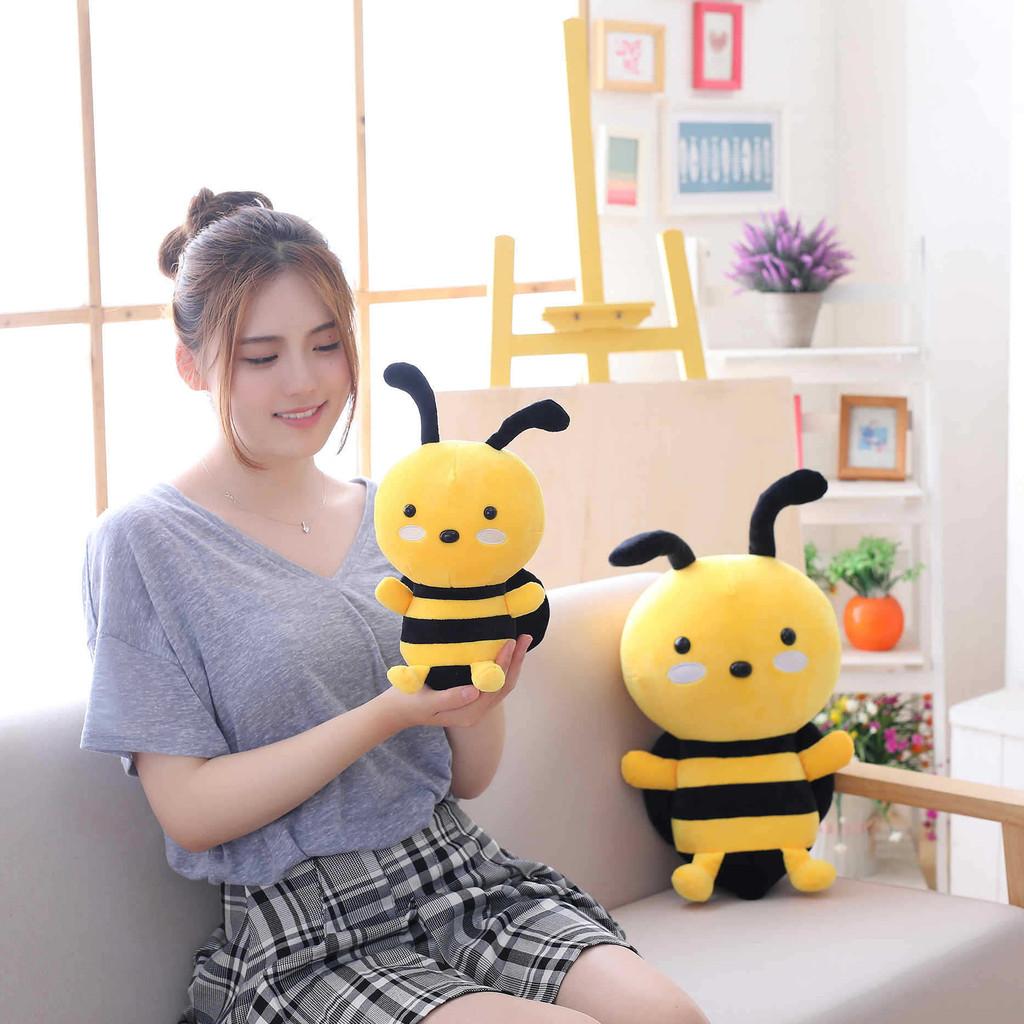 Bee Cartoon Cute Plush Toy Adorable Sleep Companion Girls Kids Gift Birthday