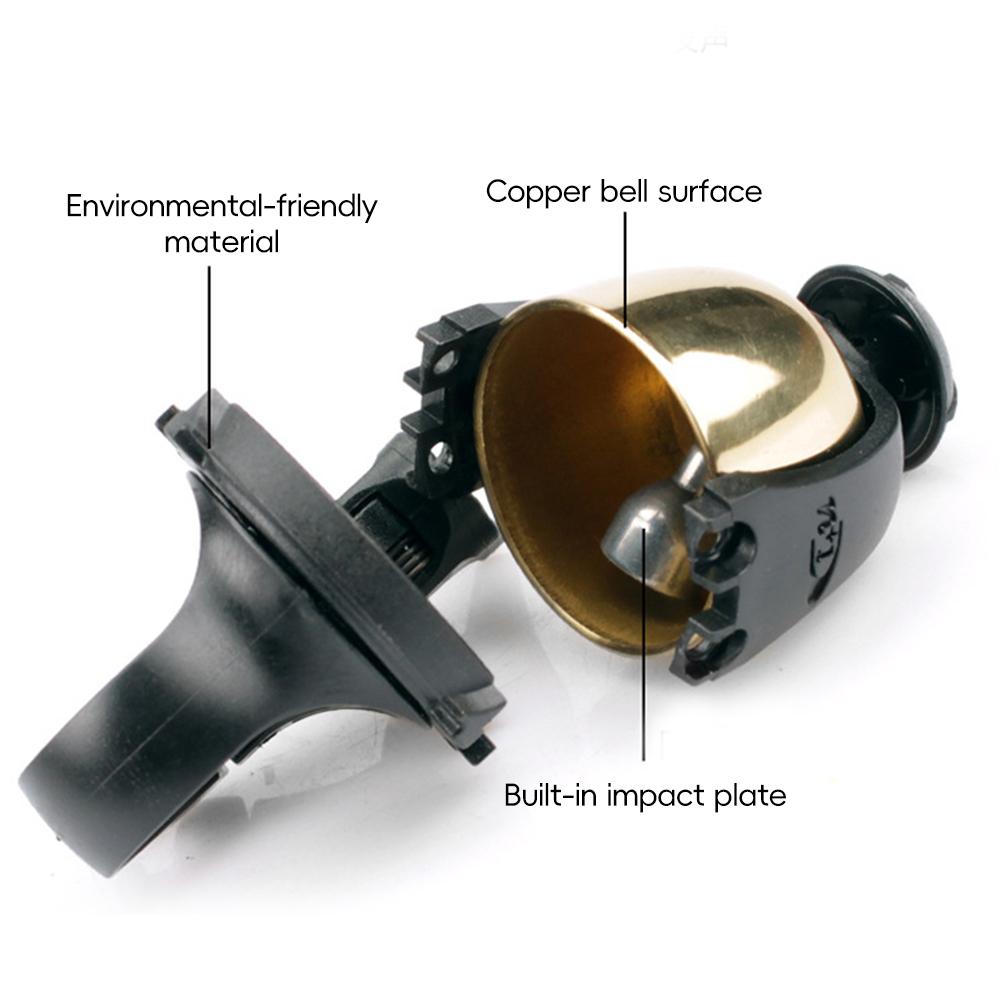 1Pc Bicycle Bell Copper Loud Horn Cycling Handlebar 360 Rotation Adjustment Alarm Bike Bell MTB Road Bike Bell Bicycle Parts