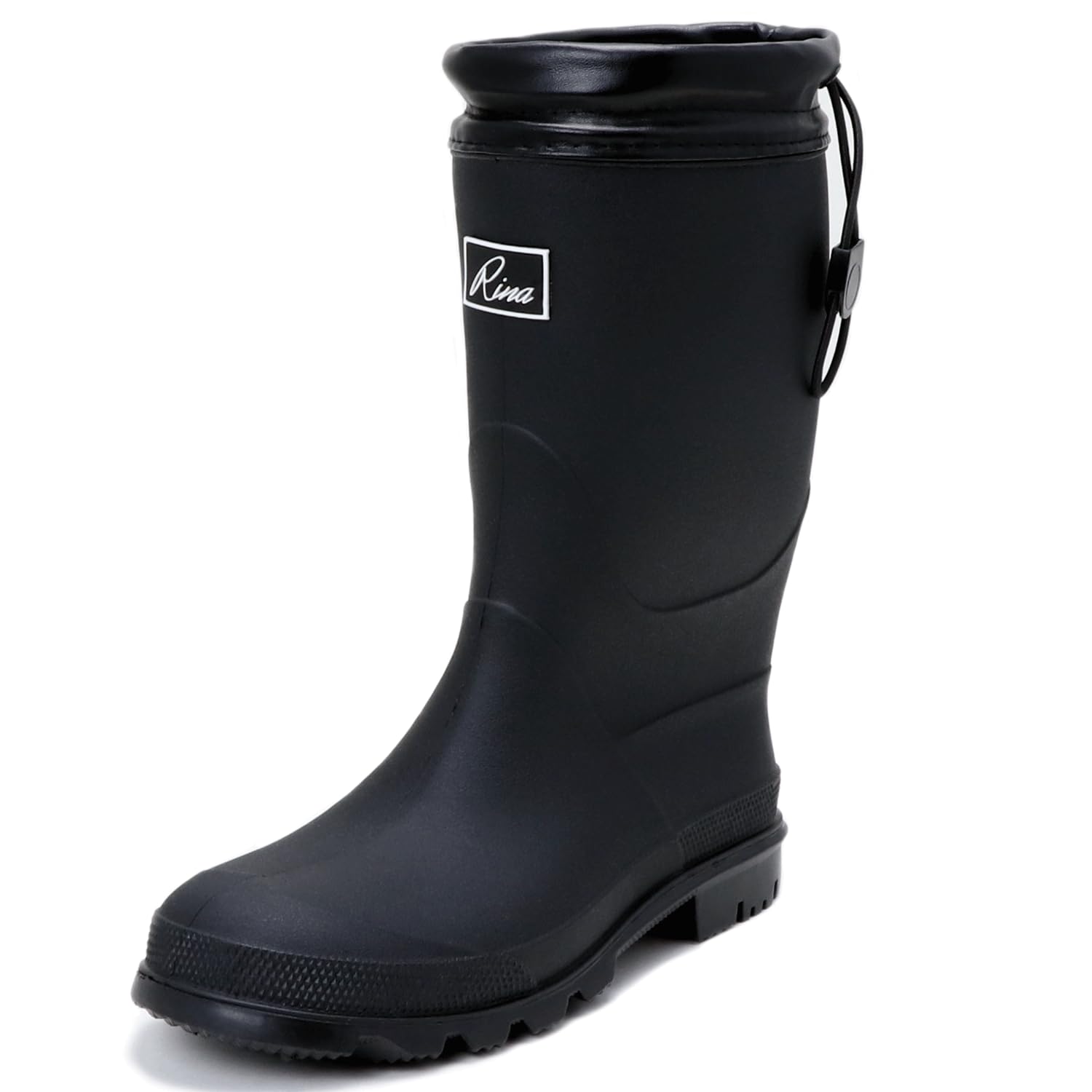 

Резиновые сапоги для L [Рины] женские R649, складные, для поездок на работу, в школу, для садоводства, для улицы, портативные, черные, чёрный