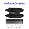 Accessories Gaiter Pinion Boot Cover Set Steering Black Cable Ties Exquisite Kit Pinion Practical Rack +Cable Ties