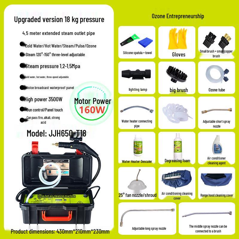 Clean Hui High-Temp Pressure Steam Cleaner for Air Conditioners & Kitchen Range Hoods