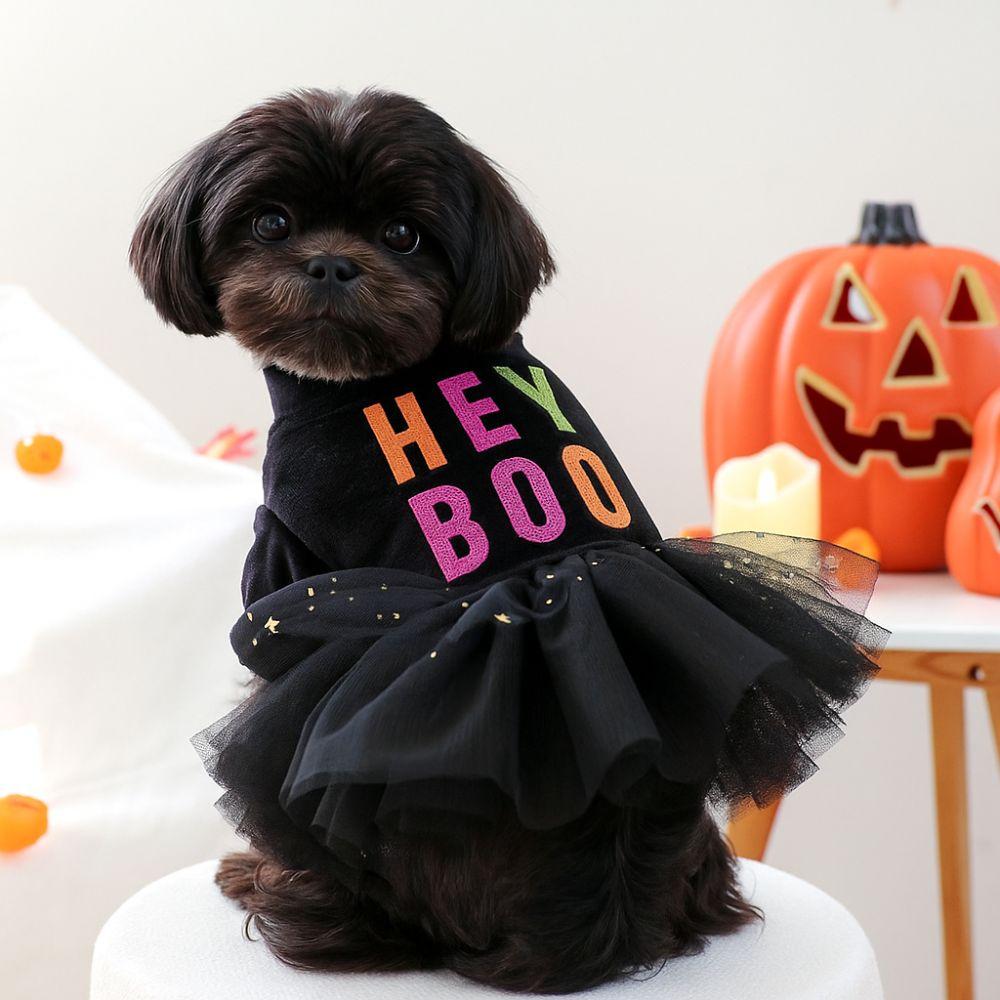 Comfortable Dog Halloween Dress Soft Dog Lace Skirt Fashion Dog Pullover  Party