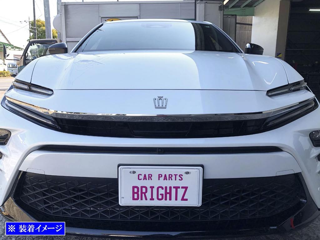 BRIGHTZ Ultra-Mirror Finish Stainless Steel Plated Grille Top Mould (3-Piece Set) [GRI-COV-M-147] for Toyota Crown Sport AZSH36W/AZSH37W