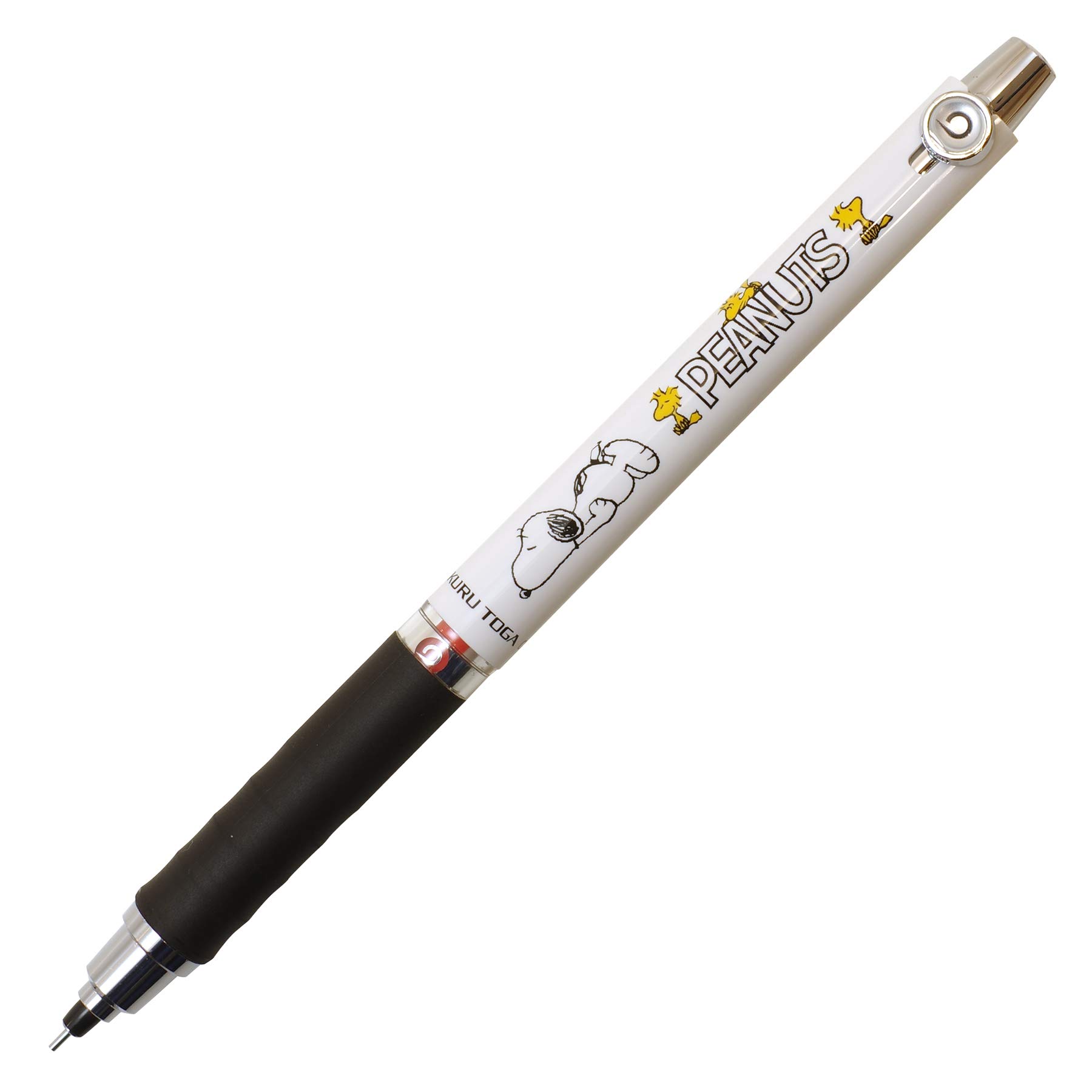 

Mitsubishi Pencil Limited Edition Mechanical Pencil [Kurutoga] 0.5mm Snoopy with Rubber Grip [SW Logo] M5-856PN