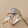 Flower Spinner Ring Open Fidget Jewelry Finger Rings Vintage Ring  Gift