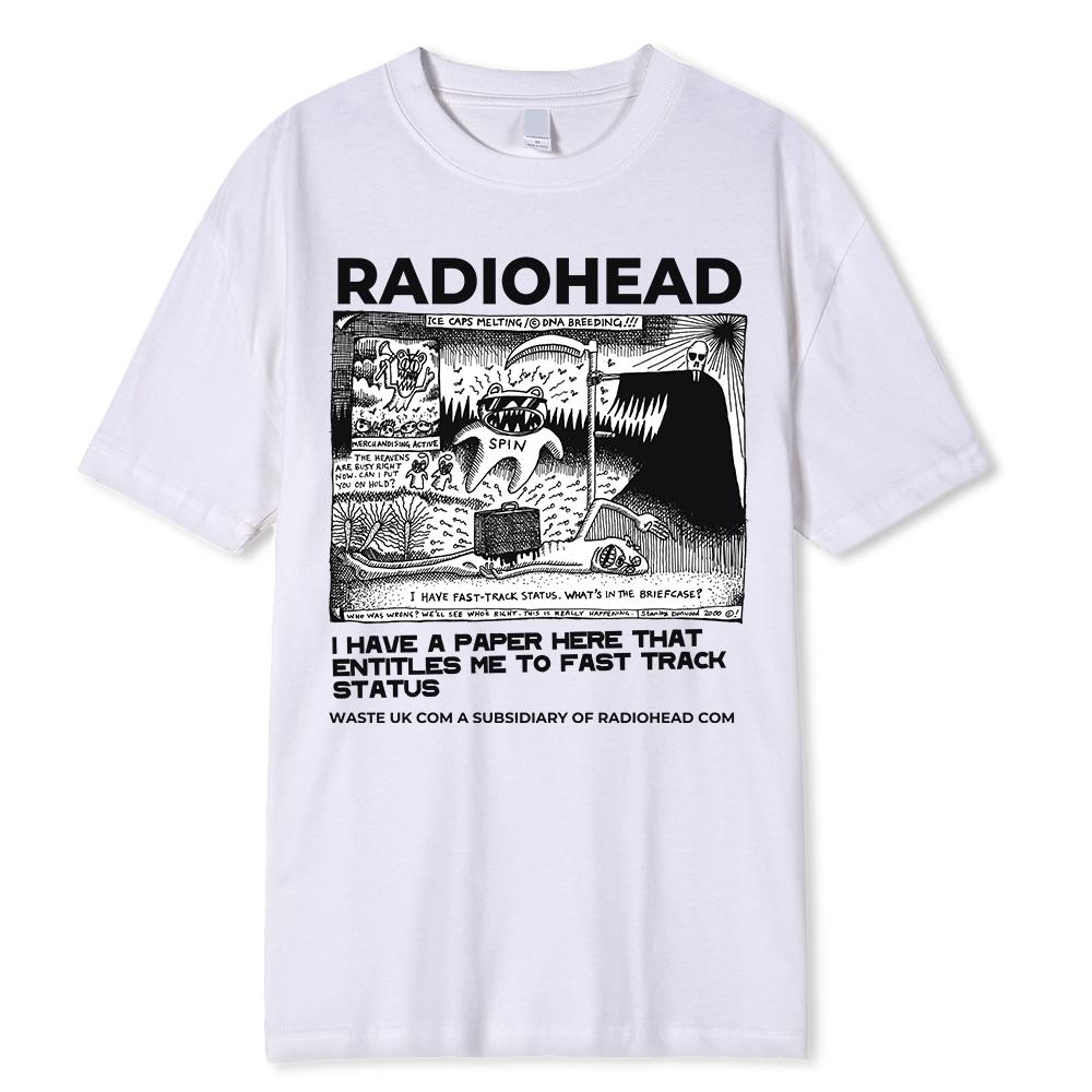 

Футболка Radiohead Жіночі старовинні класичні футболки Північноамериканський тур Rock Boy Camisetas Hombre Жіночі великі топи S