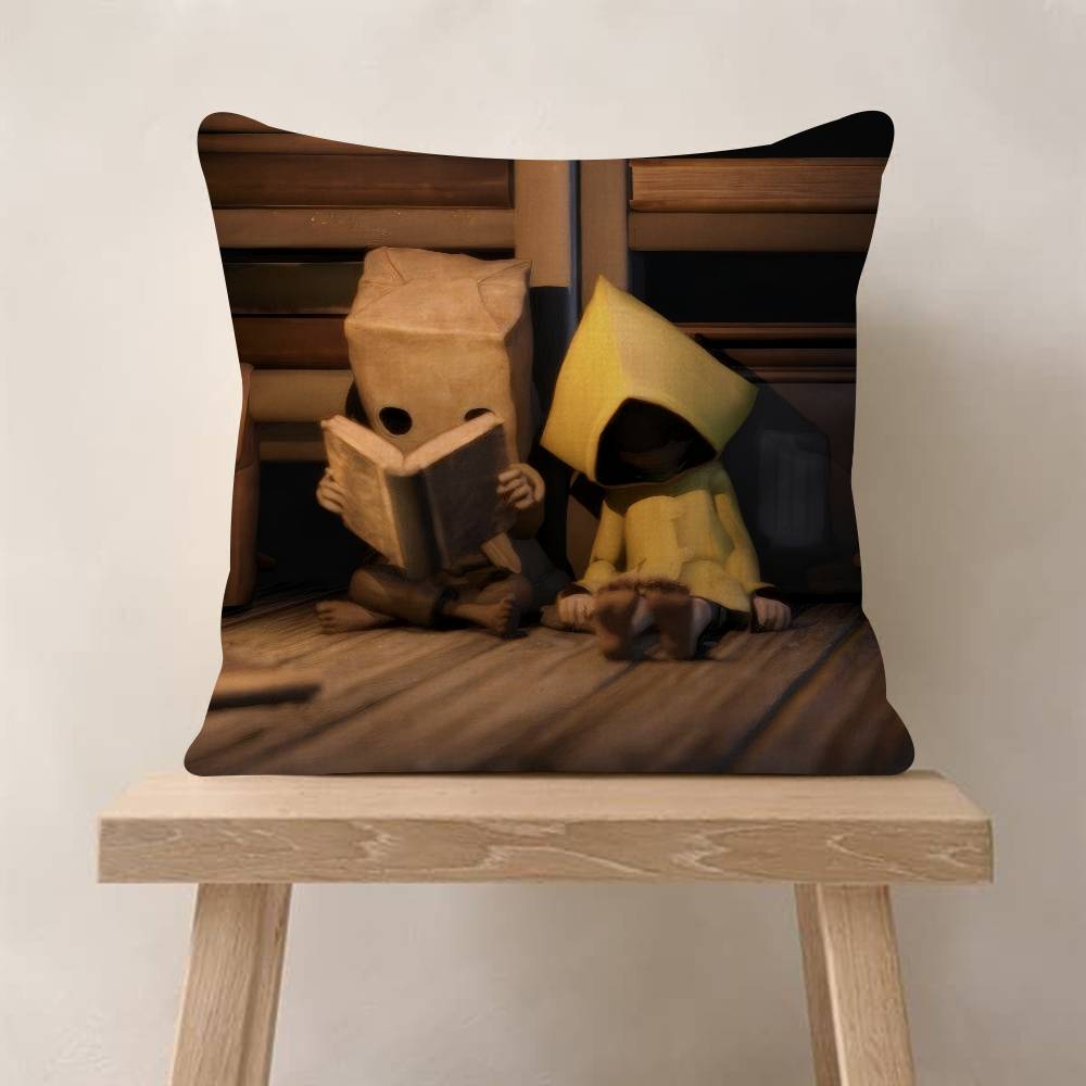 Game Little Horror Nightmares Personalized Picture Text Home Decorative Pillows Household Gifts 45x45cm