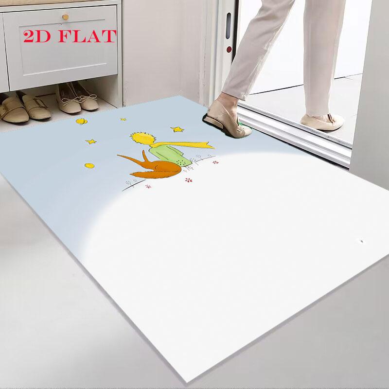 Little Prince Bloom Carpet Rug for Living Room Bedroom Home Sofa Decoration,Kids play Nonslip Floor Mat