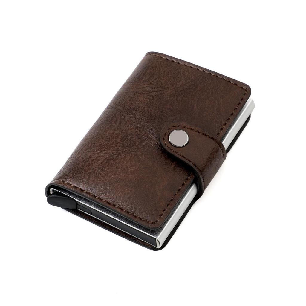 Men's RFID Blocking Ultra-Thin Aluminum Alloy Multi-Card Slot Wallet