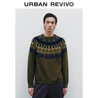 UR Men's Vintage Fair Isle Knit Sweater
