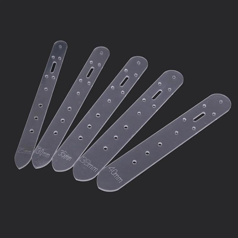 Belt Punching Positioning Template, Acrylic Version 5 Model Vegetable Tanned Belt Fixing Plate, Positioning Plate
