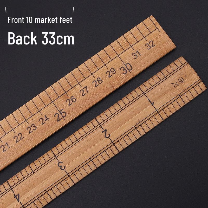 Bamboo 30cm Ruler for Sewing and Tailoring