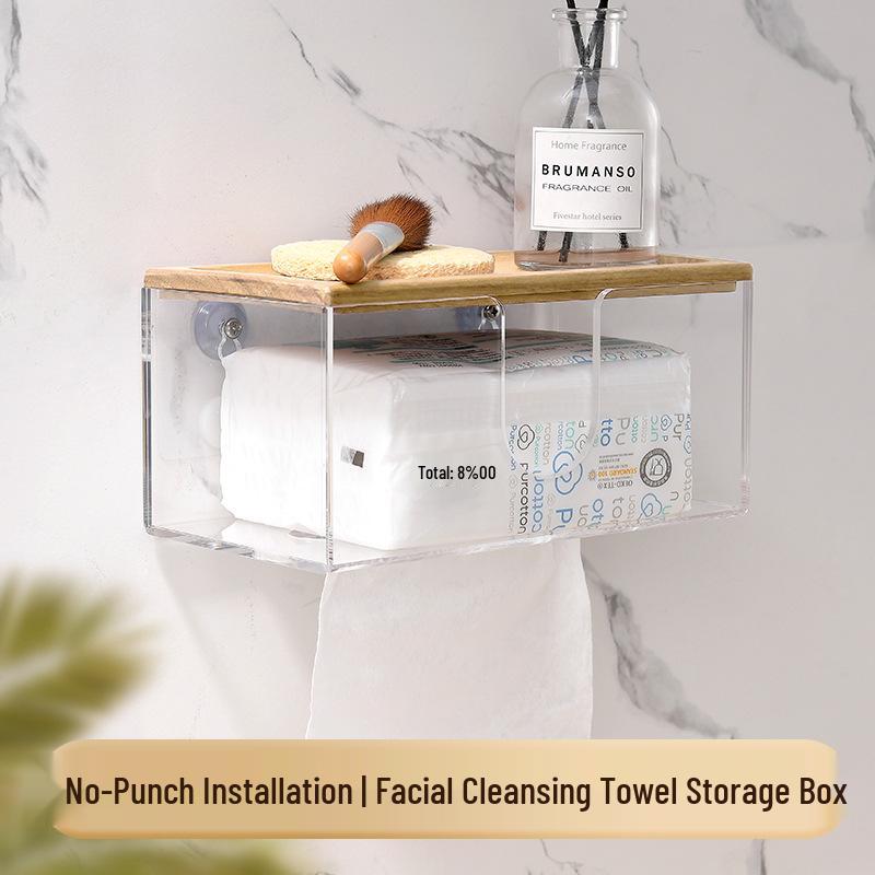 

No-Drill Restroom Tissue Dispenser & Towel Shelf