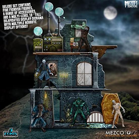 Monsters Tower of Fear 5 Point Action Figure Box Set Mezco's 3.75"