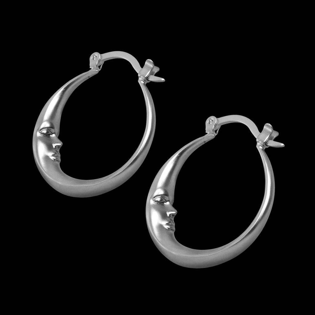 European-American French Minimalist Alloy Oval Ring Earrings
