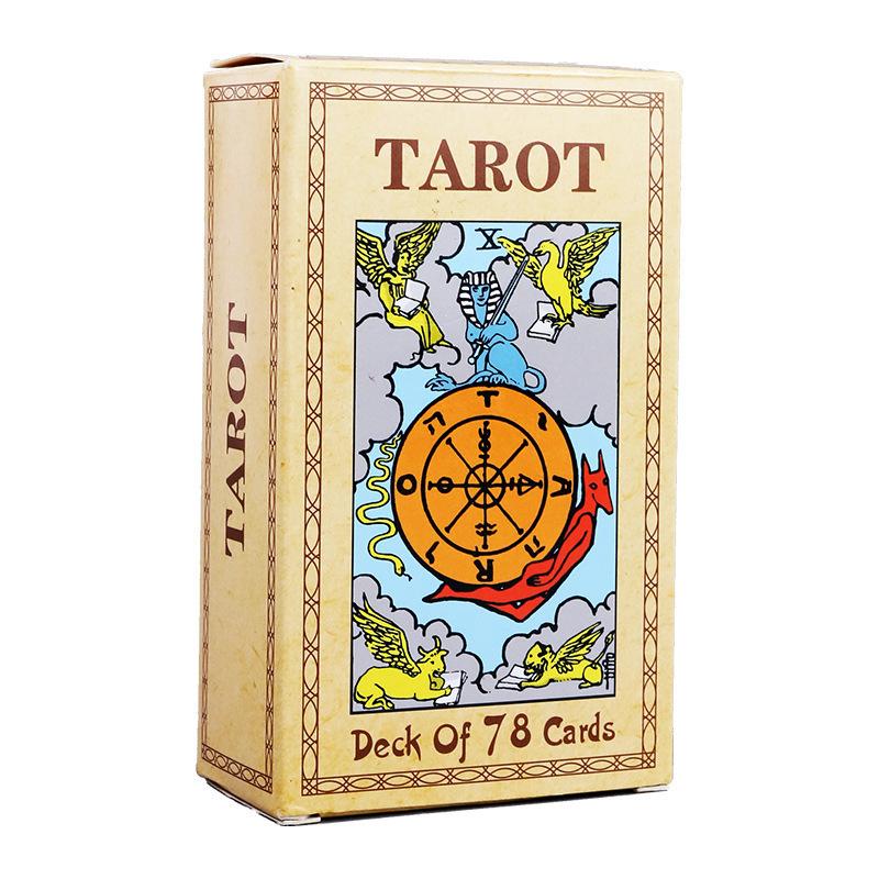 Hot Sell Rider Waite Tarotkort Spådom Personlig Bruk Tarotstokk Full Engelsk Spansk Versjon Orakelkort for Jente Brettspill