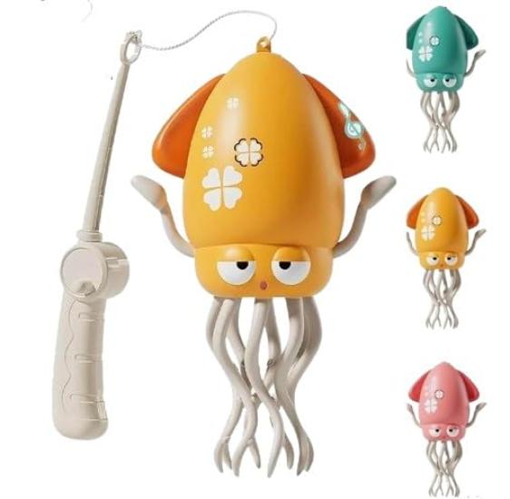 Beweglicher und tanzender Oktopus Tintenfisch Elektrisches Tintenfischspielzeug mit LED-Lichtern und automatischer Hindernisvermeidung 8 USB Pädagogisches Roboterspielzeug, Musik, Sensor, Beine,