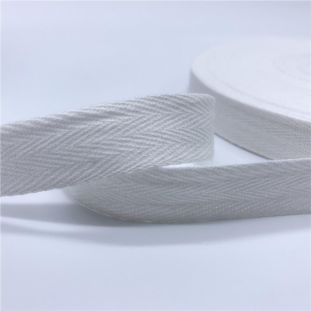 Sewing Belt Packing Webbing DIY Accessories Woven Ribbon Herringbone Tape Cloth Strap Cotton Ribbon