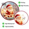 Festive Window Ornaments Santa Snowman Christmas Static Clings, Reusable Stickers, Decorative Holly Patterns Colorful Holiday Home Shop Decorations