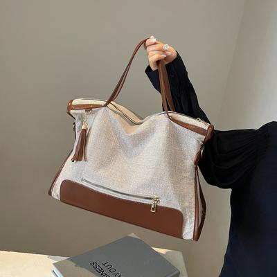 Duża pojemność płócienna letnia luksusowa wszechstronna torba typu crossbody do pracy, torba dojazdowa, torebka Outward