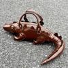 Kreative Krokodilform Handtasche Modische Hochwertige Leder Schultertasche Persönlichkeit Spezielle Form Damen Umhängetasche