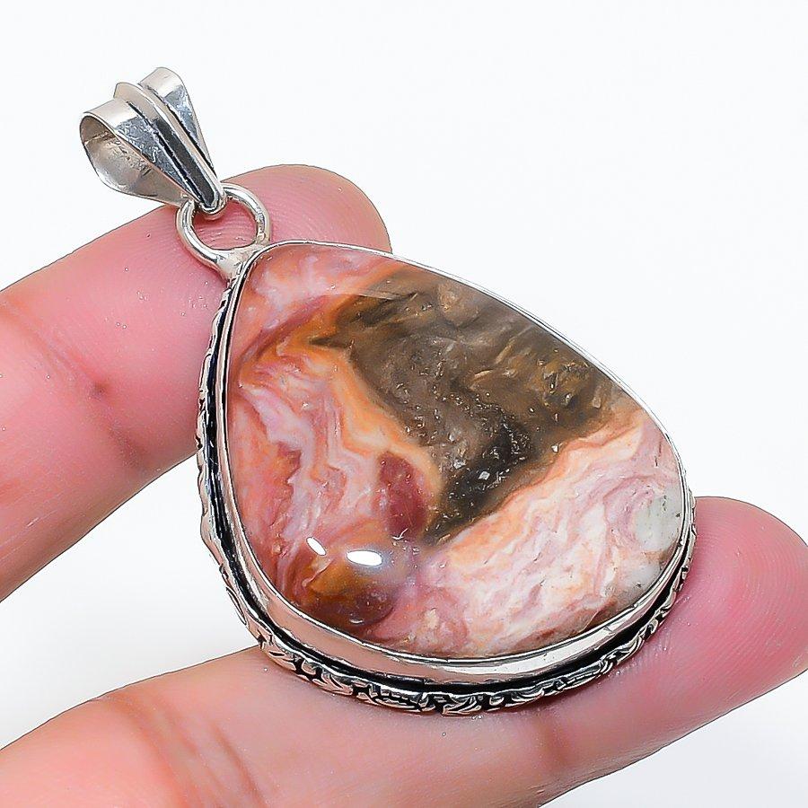 Natural Dolomite Gemstone Handmade 925 Sterling Silver Pendant 2.05  AP-15803