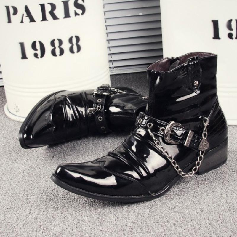 2025 New British Style Mens Short Boots British High-end Men's Boots Fad Designer Chelsea Boots Men Motorcycle Boot Botas Hombre