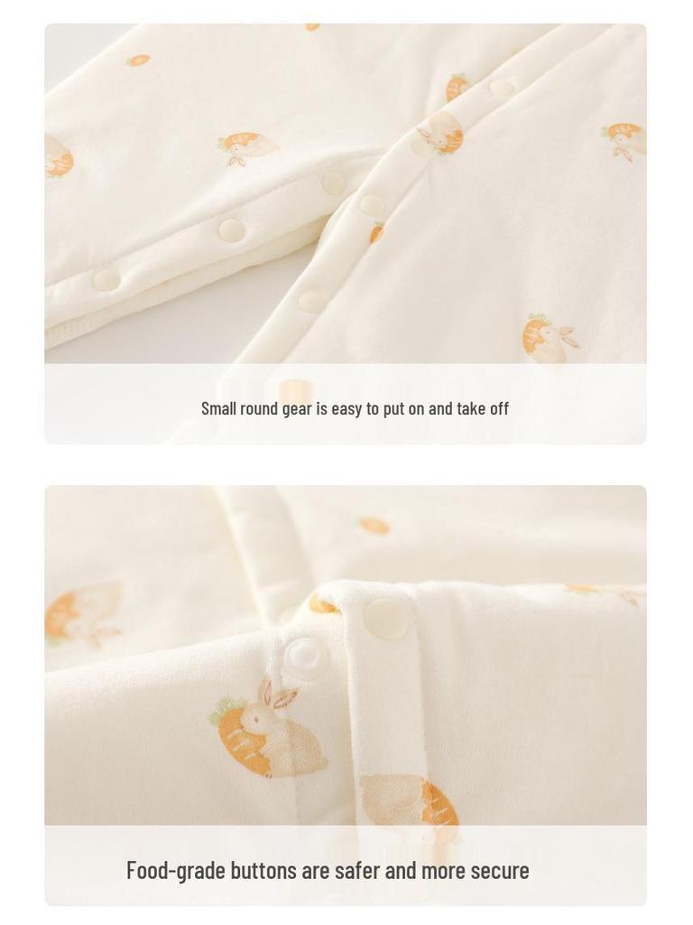 Pure Cotton Baby Romper - Warm Autumn/Winter Outfit for Infants