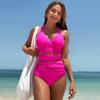 Women's 2024 Sports One-Piece Swimsuit - European & American Style Swimwear Bikini
