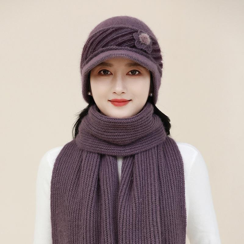 Уютный вязаный берет для женщин — зимнее тепло с защитой ушей — фото 8