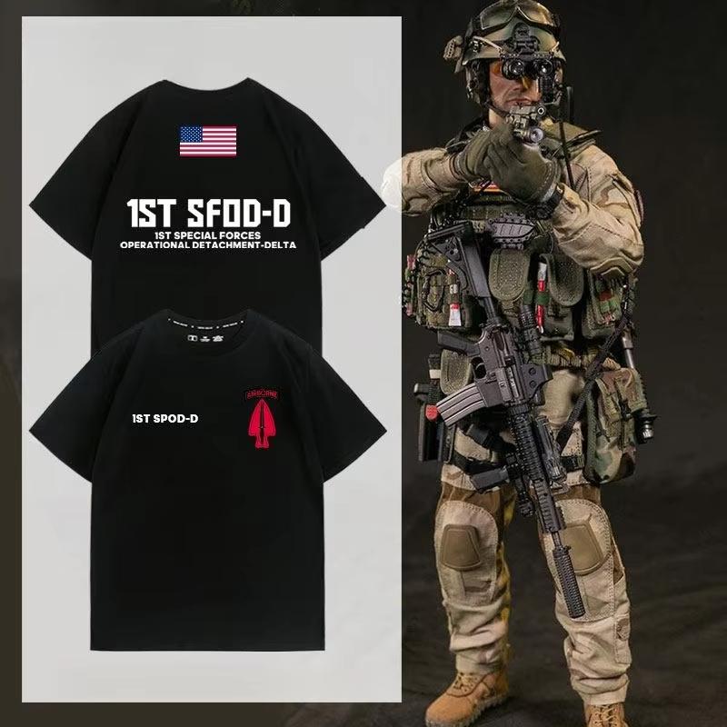 US Delta Force CAG Special Forces Army Special Operations ComUNISEXd Fan Tshirt Pure Cotton Shortsleeved UNISEXs Shirt XL