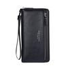 Fashion PU Leather Men Wallet Multi-card Slot Card Holder Clutch Bag Large-capacity Zipper Long Wallet