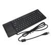 K 800 Keyboard with Touchpad Wired Ultra Thin Mini Compact Touch Keyboard with HUB Function