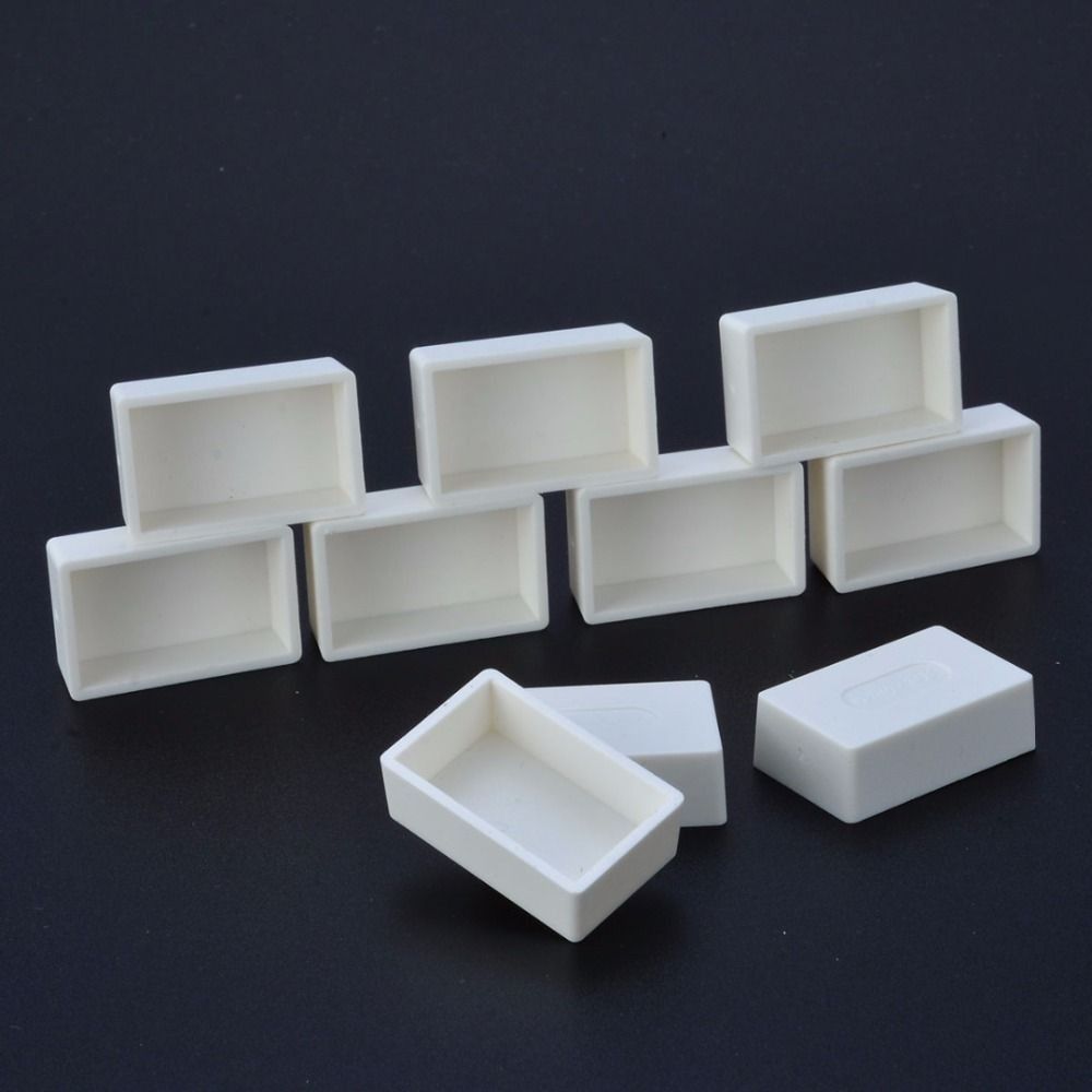5/20/50pcs Plastic Pigment Box White Transparent Paint Pans DIY Watercolor Oil Painting