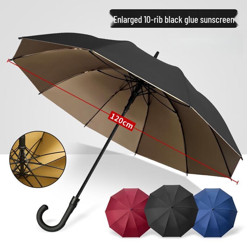 Xin Yu Xuan Large Black Long Handle Umbrella