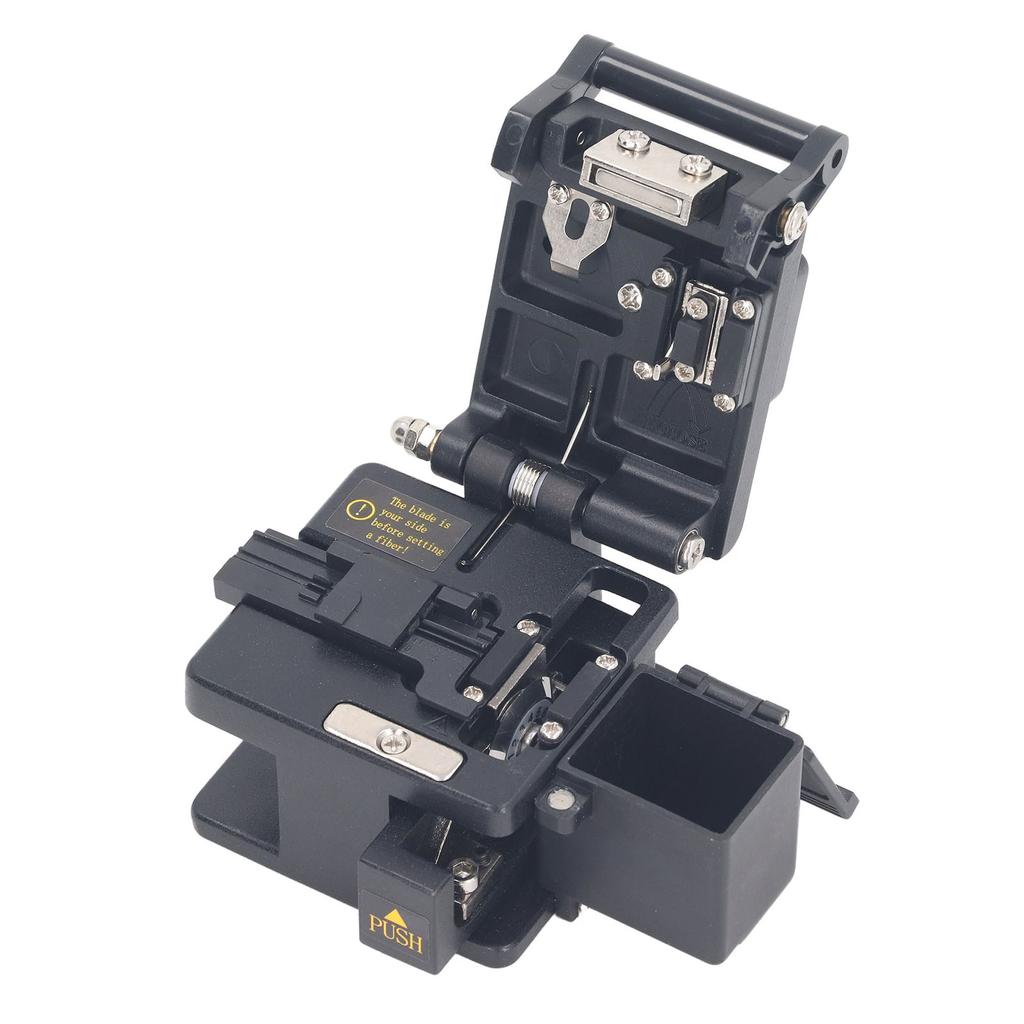Fiber Cleaver High Accuracy Cold Splicing Hot Melting Optical Fiber Cutter with Pigtail Storage Box