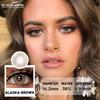 Eyeshare New Colored Contact Lenses for Eyes 1 Pair Soft Natural Brown Gray Pupils, Beauty Cosmetics, Used for 6 Months