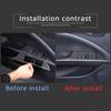 For Seat Leon 2008-2012 Soft Carbon Fiber Car Window Lift Switch Panel Cover Trim Sticker Interior Accessories 4 Pcs