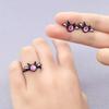 Lustiger Süßer Kleiner Fledermausmonster Böse Augen Ring für Damen Herren Punk Persönlichkeit Cartoon Öffnungsringe Ohrstecker Zirkon Accessoire