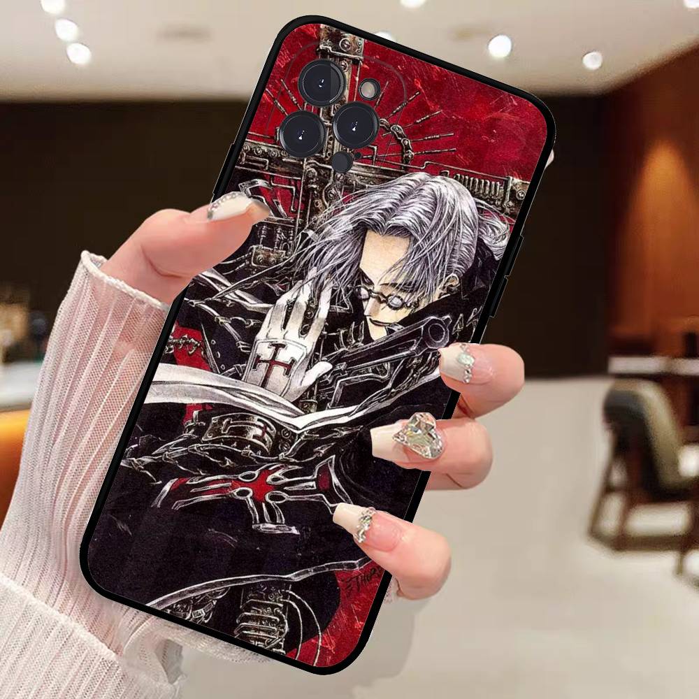 Horror Anime Hellsing Phone Case For IPhone 14 Plus 13 Mini 11 16 15 17 Pro Max Protection Shockproof